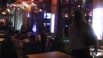 080014 Very Naughty Nikki Pees In Her Empty Glass And Leaves It On Someone's Table
