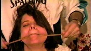 FEISTY RUBBER BAND BALL-GAGGED, TOE-TIED PIPER (D22-3)