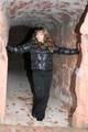 Outdoor trip of Stella and Leonie both wearing sexy shiny down jackets and black jeans (Pics)