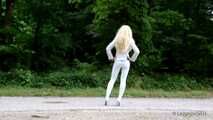 Leggings in weiß
