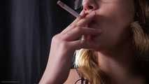 18 yo Lyuba is smoking 4 cigs in a row