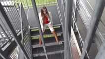 Stella roped hard on stairs 1/2
