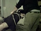 Sandra tied on a gym 2/2