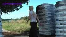 069022 Tiffany Slips Into A Builder's Yard For A Discrete Pee