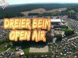 THREESOME AT OPEN AIR FESTIVAL