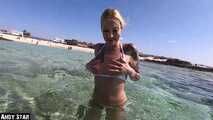 PUBLIC EXTREM AM STRAND UNTERWASSER | ERWISCHT WORDEN