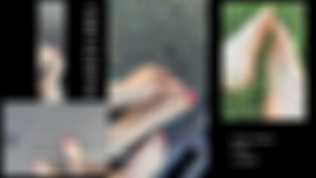 I wash my dirty feet after hiking in the forest!