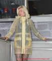 Miss Francine in yellow Schmuddelwedda raincoat