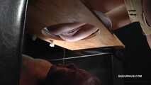 Servant has to swallow piss