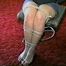 19 Yr OLD CRYSTAL MOUTH STUFFED, CLEAVE & OTM GAGGED, BAREFOOT & TOE-TIED (D42-7)