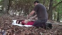 Nelly hogtied outdoor 1/2