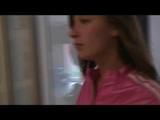 Being at home with Alina wearing shiny nylon rainwear (Video)