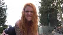 Outdoor Dildo Riding EXXTREME