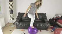 046 Stomping Balloons socks & barefeet