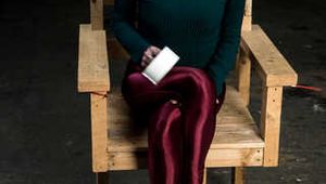1003 Amber and the Wooden chair