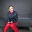 Rachel Adams in shinynylon Jumpsuit doing Selfbondage  