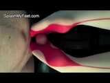 Stockings footjob