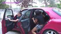 030062 Salma & Susana Have To Stop The Car For Urgent Roadside Pees