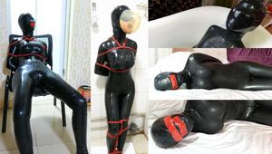 Xiaomeng Wearing Latex in Hot and Stuffy Room