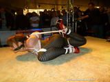 Only Yvette can be hogtied like this !