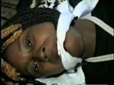 BLACK COLLEGE STUDENT MICHELLE GETS HOG-TIED, CLEAVE GAGGED & HAS ELBOWS TIED TIGHTLY TOGETHER (D50-1)