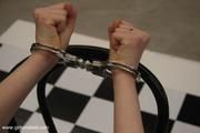 Girl, who loves to be handcuffed