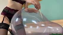 Belbal 14" helium popping with wooden stick in lingerie