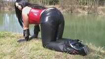 Pictures Blowjob & Handjob in Leather Trousers & Handjob with Leather Gloves