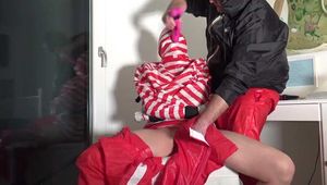 SOFT BDSM in rainpant and raincoat
