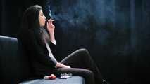 Adorable 19-year-old Anastasia surprisingly fancies smoking really strong Marlboro Red cigarettes