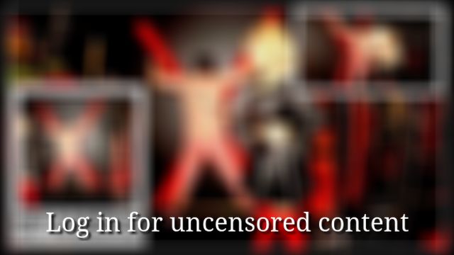 Mistress Saskia tests her slave's pain threshold.