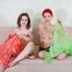Morrigan and Valeria Ross - Double hogtaped in raincoat