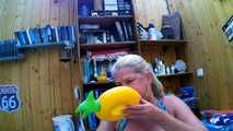 blonde mild with great tits