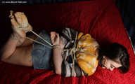 Janice hogtied