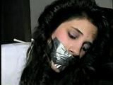 19 Yr OLD LATINA HOUSEWIFE BALL-TIED, HOG-TIED PANTY STUFFED HOSTAGE (D29-6)