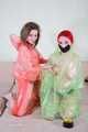 Morrigan and Valeria Ross - Double hogtaped in raincoat