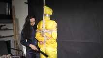 Aiyana and Myxxxy having fun together in shiny nylon Rainwear