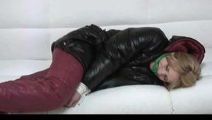 Get 4 Videos with Samantha enjoying Bondage in shiny nylon Downwear from our Archives 2012