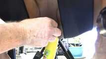 Banana - Shaved Pussy Insertions