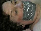 69 Yr OLD SPREAD EAGLE TIED NUDE ON BED (D15-14)