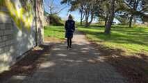 Rey Sanson bound and gagged in a shiny Downcoat
