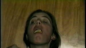  UK GIRL LISA IS MOUTH STUFFED, HANDGAGGED, WRIST GAGGED, RAWHIDE TIED & SELF HANDGAGGED (D42-13)