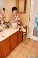 Teen Barbie On The Bathroom Sink 4k