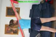 739 Pictures of Leoni in shiny nylon Shorts taken 2005-2008 in one package!