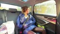 Rey Sanson bound and gagged in a shiny Downcoat