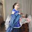 Selfbondage in PVC sailor costume and layers of nylon rainwear