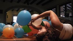 Fayth On Fire build the balloon wall...  part 4