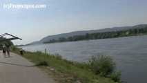 032043 Sam Takes A Huge  Pee Into The Danube