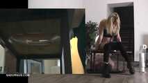 Miss Amy Douxxx pees on the toliett box 