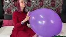 Blow2Pop a purple TT17 pastel while smoking a cigarette